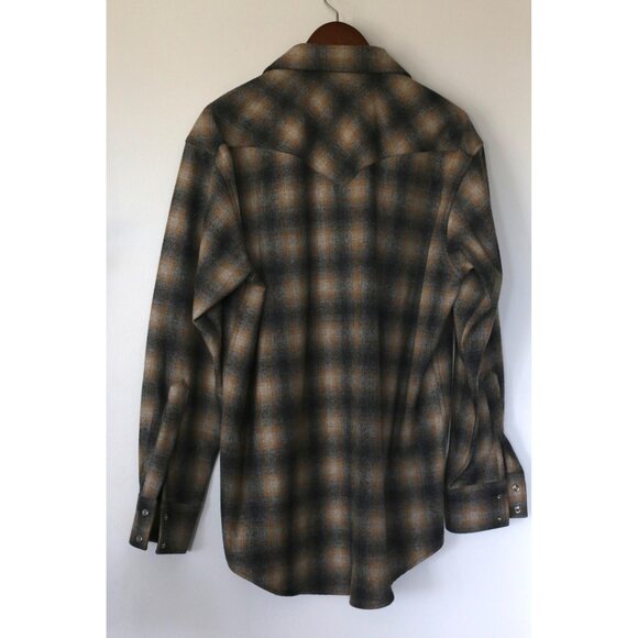 Grey and Yellow Pendleton Canyon Style Flannel - Size M - Picture 2 of 4